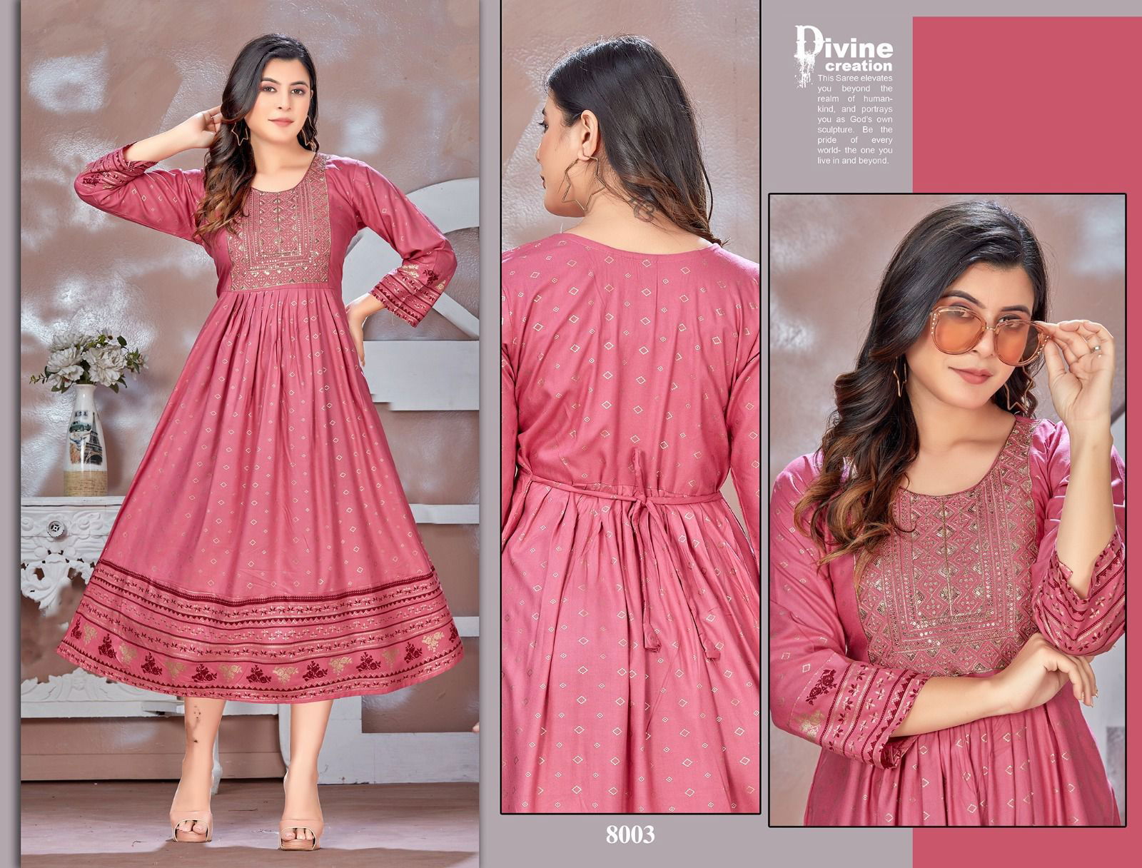 Beauty Queen I M Bindass Vol 2 Rayon Anarkali Kurtis Catalog
